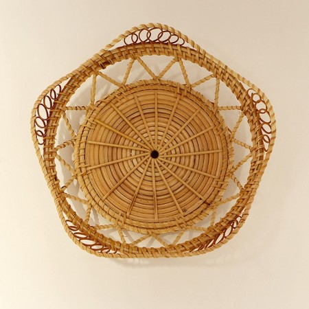 Karen Rattan Duvar Dekoru  26x 8 cm