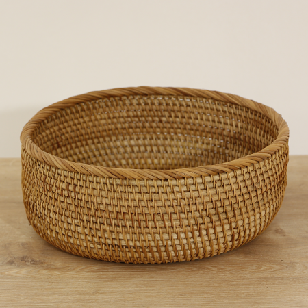 Samyeli Rattan Büyük Boy Dekoratif Tabak Seti 26x10 cm