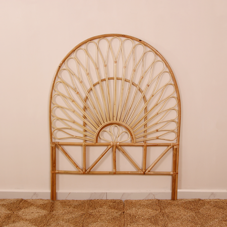 Flower Rattan Tek Kişilik Yatak Başlığı 110x 140 cm