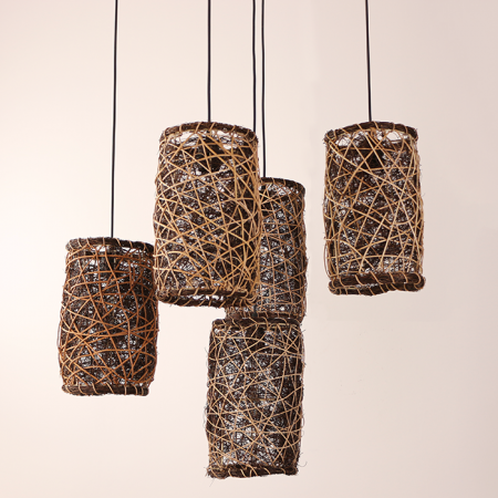 Afrika 20x30 cm. Beşli Rattan Set