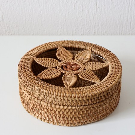 Humayun 20x20x8 cm Rattan Saklama Kutusu - 23