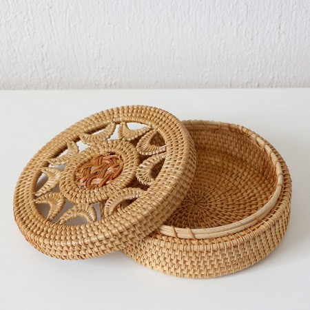 Humayun 20x20x8 cm Rattan Saklama Kutusu - 28