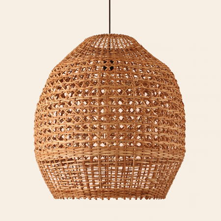 Dora XL 55x62 cm. Rattan Sarkıt Lamba