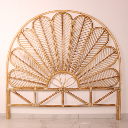 Yeni Bürde 180x170 cm Çift Kişilik Rattan Yatak Başlığı