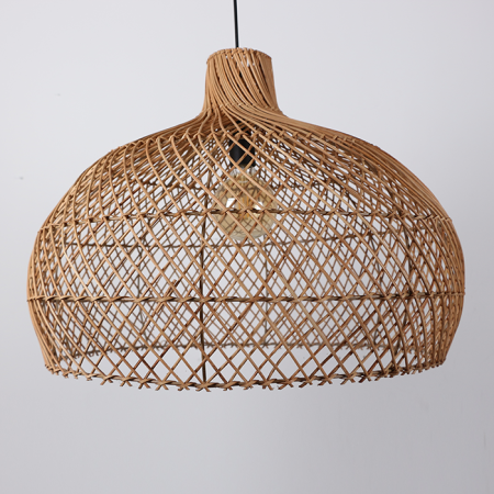 Ayça Doğal Renk Rattan Lamba 60x45 cm