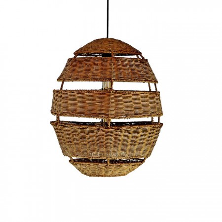 İris 40x48 cm. Rattan Sarkıt Lamba