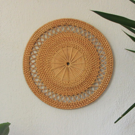 Hazan Rattan Supla & Duvar Dekoru 35x35 cm.