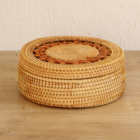 Humayun 20x20x8 cm Rattan Saklama Kutusu - 16