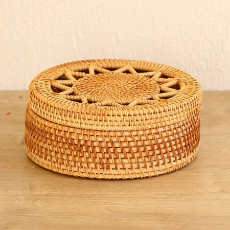 Humayun 20x20x8 cm Rattan Saklama Kutusu - 18