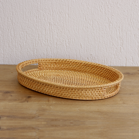 Rattan  32x 23x4 cm Dekoratif Tepsi