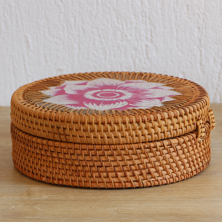 Humayun 20x20x8 cm Rattan Saklama Kutusu - 06